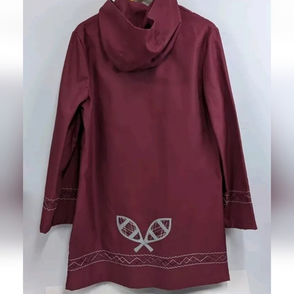 Vintage Northern Sun Embroidered Trench Coat - Size 10, Gemini Fashions - Picture 4 of 14